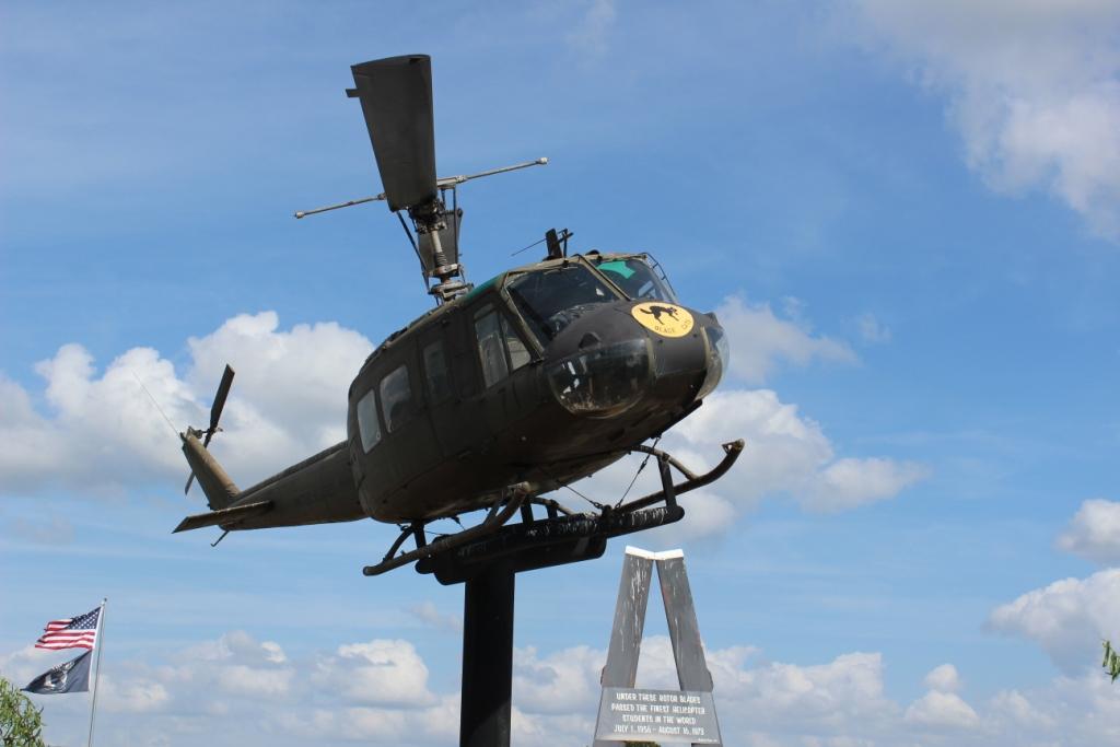 US Army Helicopter at National Vietnam War Museum Site in Parker County